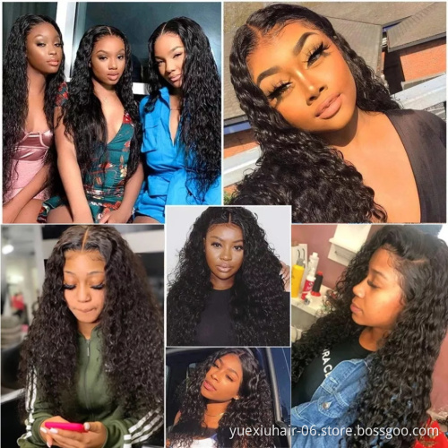 Cheap Wholesale Brazilian 100% Human Swiss HD Transparent Lace Closure Front Glueless Raw Virgin Hair Wigs for Black Women